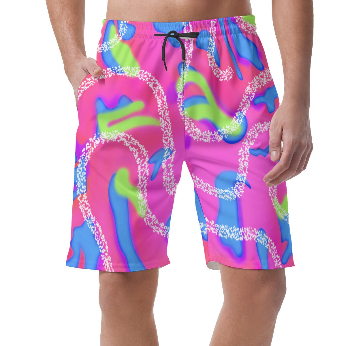 Hot pink men's short shorts