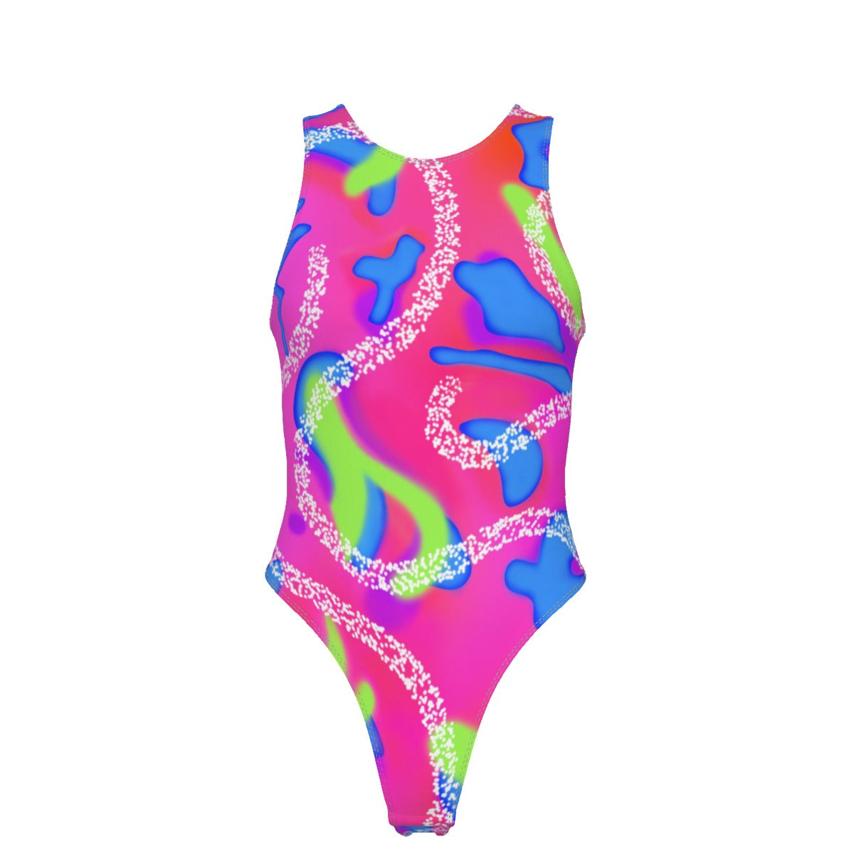 Metallic Shiny Bathing Suits One Piece Bodysuit - Rave Outfits for Women  Retro High Cut Swimsuit(R043,Rose,S) at  Women's Clothing store