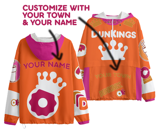 Dunkings Personalized Jacket - Your Town and Your Name