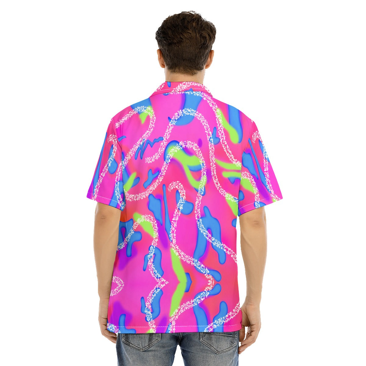 Malibu Men's Pink Hawaiian Shirt